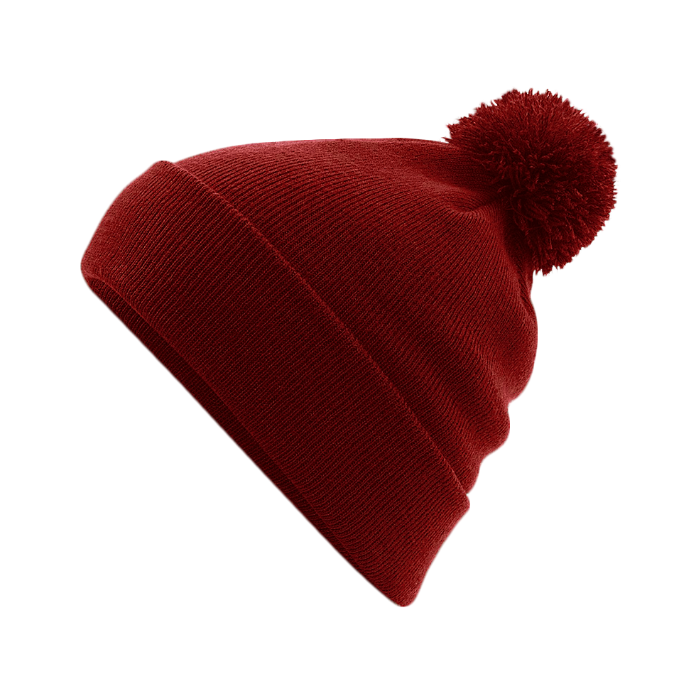 BONNET Pompon classic-red