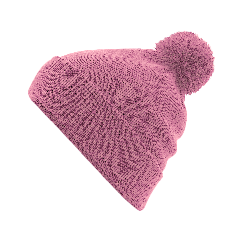 BONNET Pompon dusky-pink