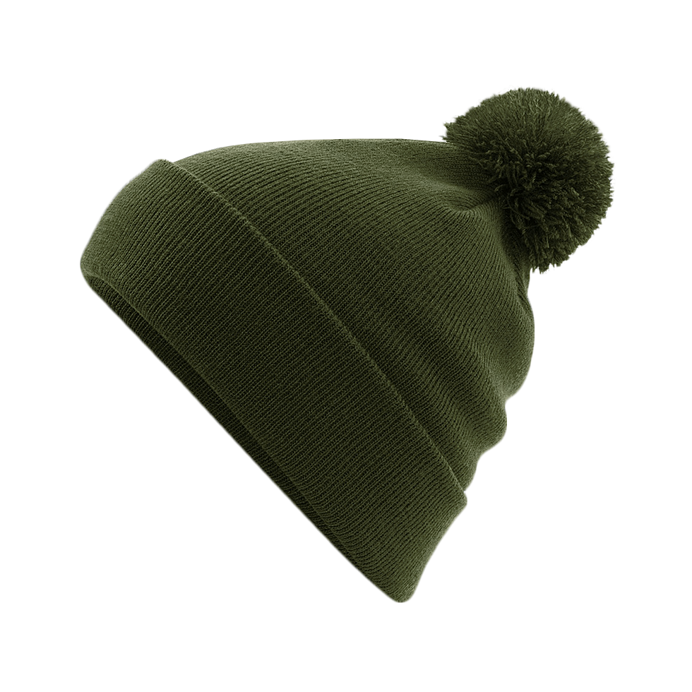 BONNET Pompon moss-green