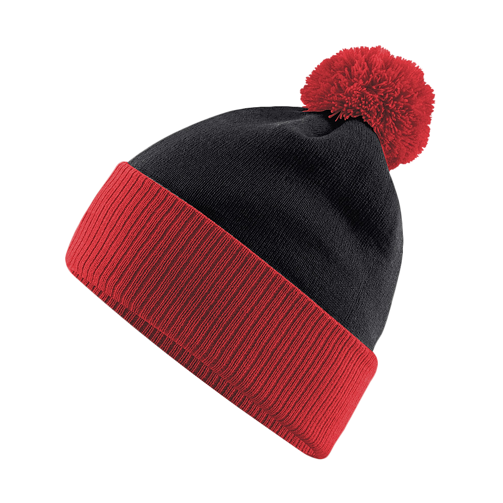 Bright red/ black