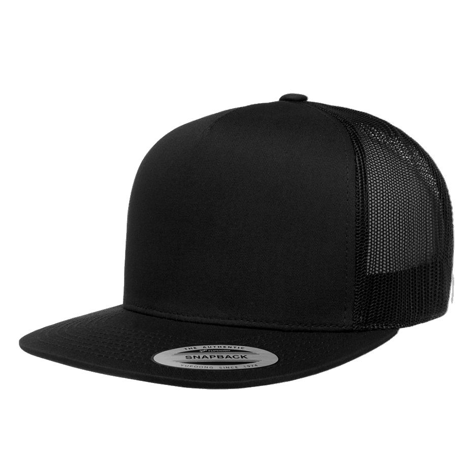 CASQUETTE TRUCKER Yupoong Front tissu black