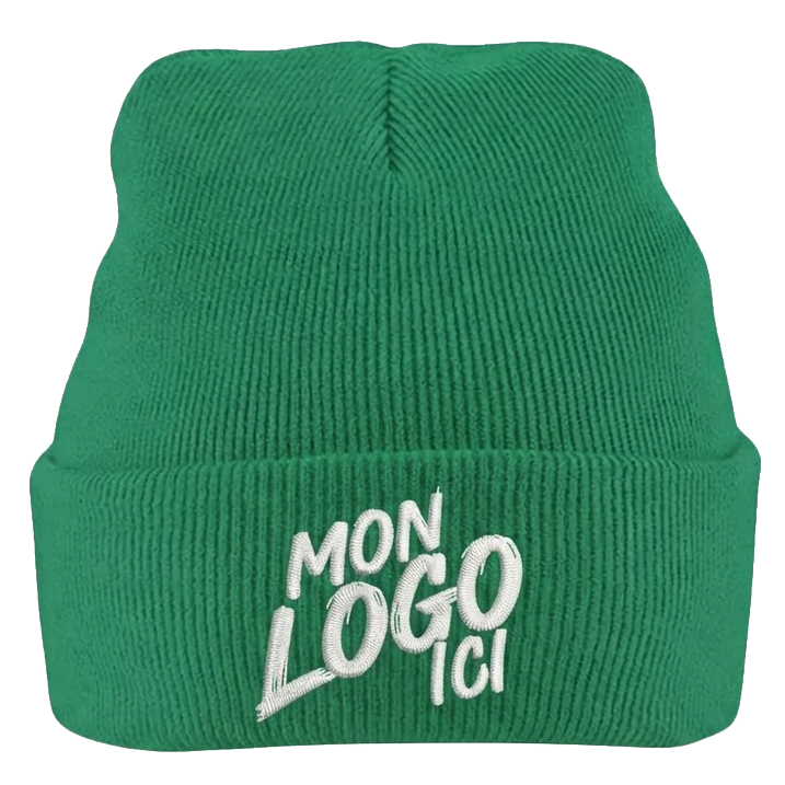 Bonnet revers uni à personnaliser avec un logo
