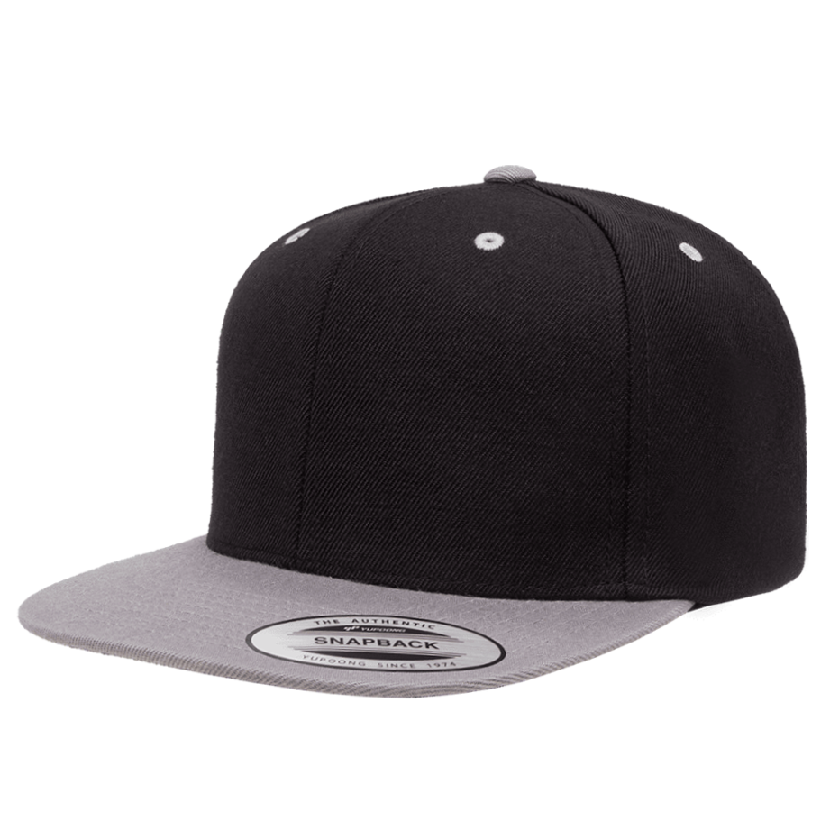 CASQUETTE SNAPBACK Yupoong Classique black-silver