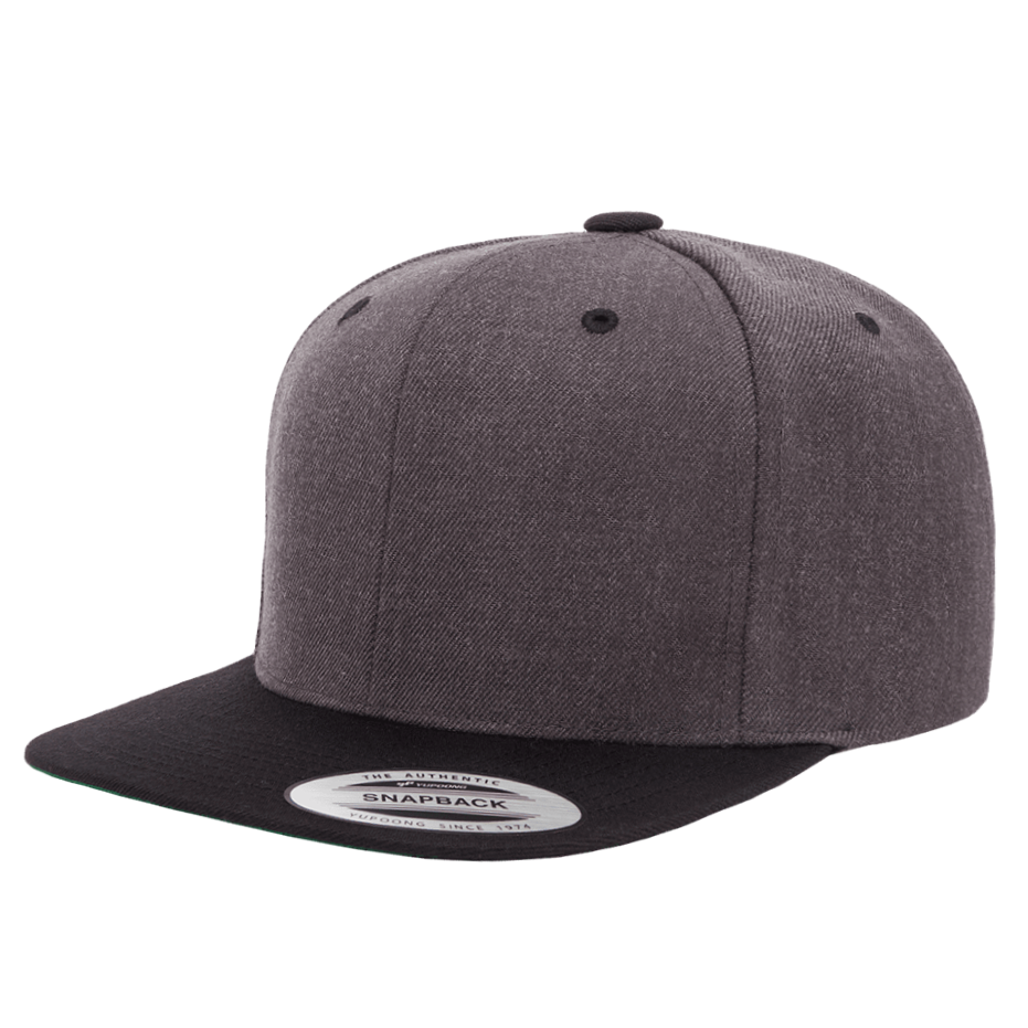 CASQUETTE SNAPBACK Yupoong Classique charcoal-black