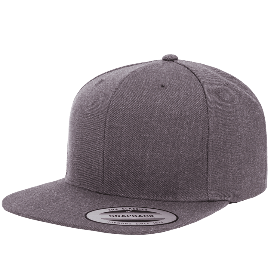 CASQUETTE SNAPBACK Yupoong Full Color + Print sous visière dark-grey-dark-grey