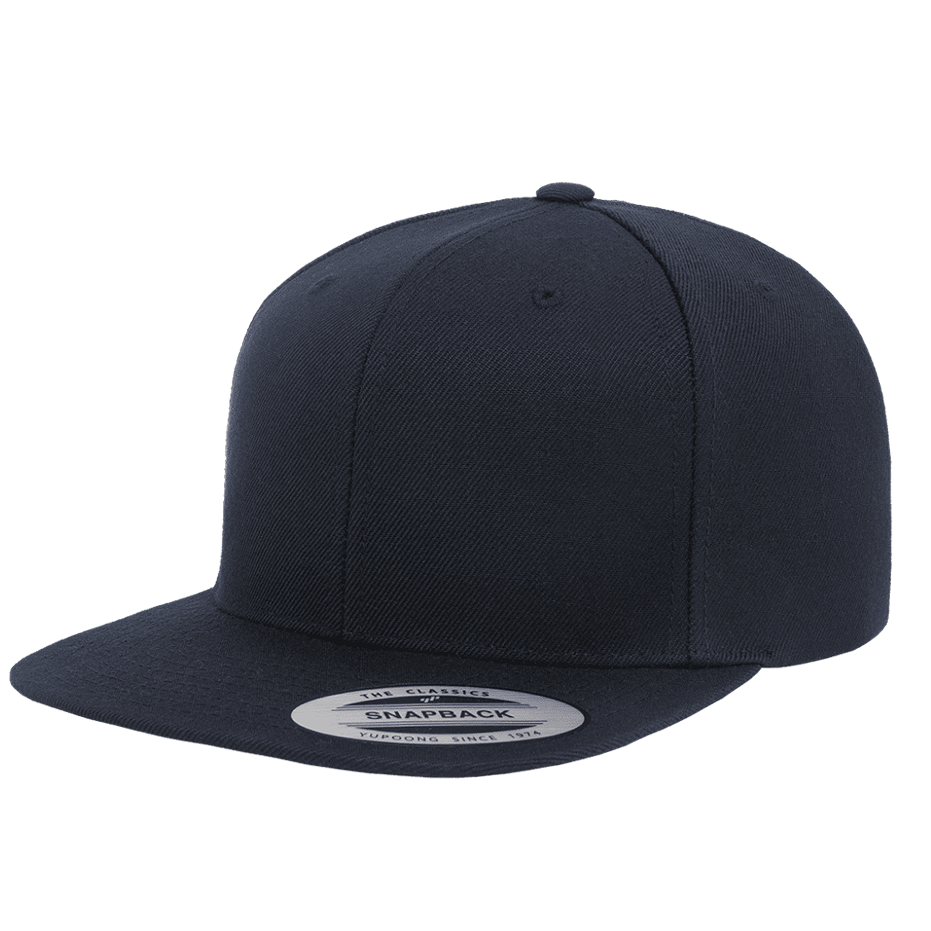 CASQUETTE SNAPBACK Yupoong Full Color + Print sous visière dark-navy-dark-navy