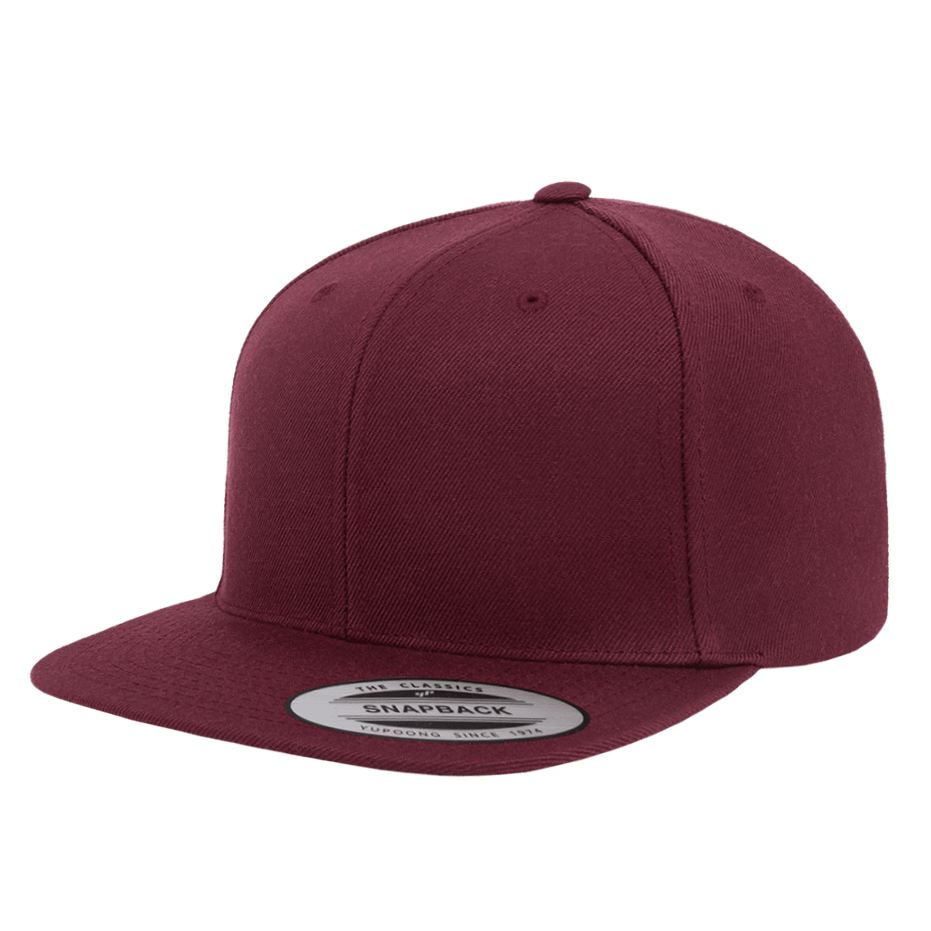 CASQUETTE SNAPBACK Yupoong Classique maroon