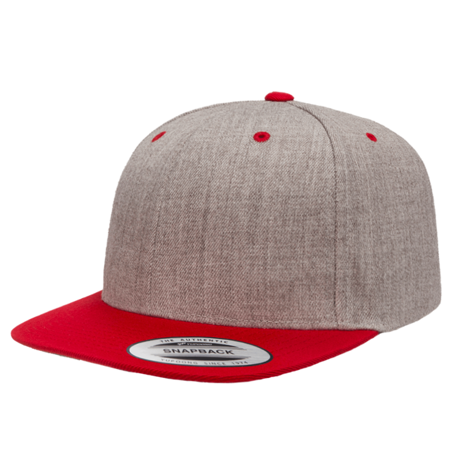 CASQUETTE SNAPBACK Yupoong Classique heather-red