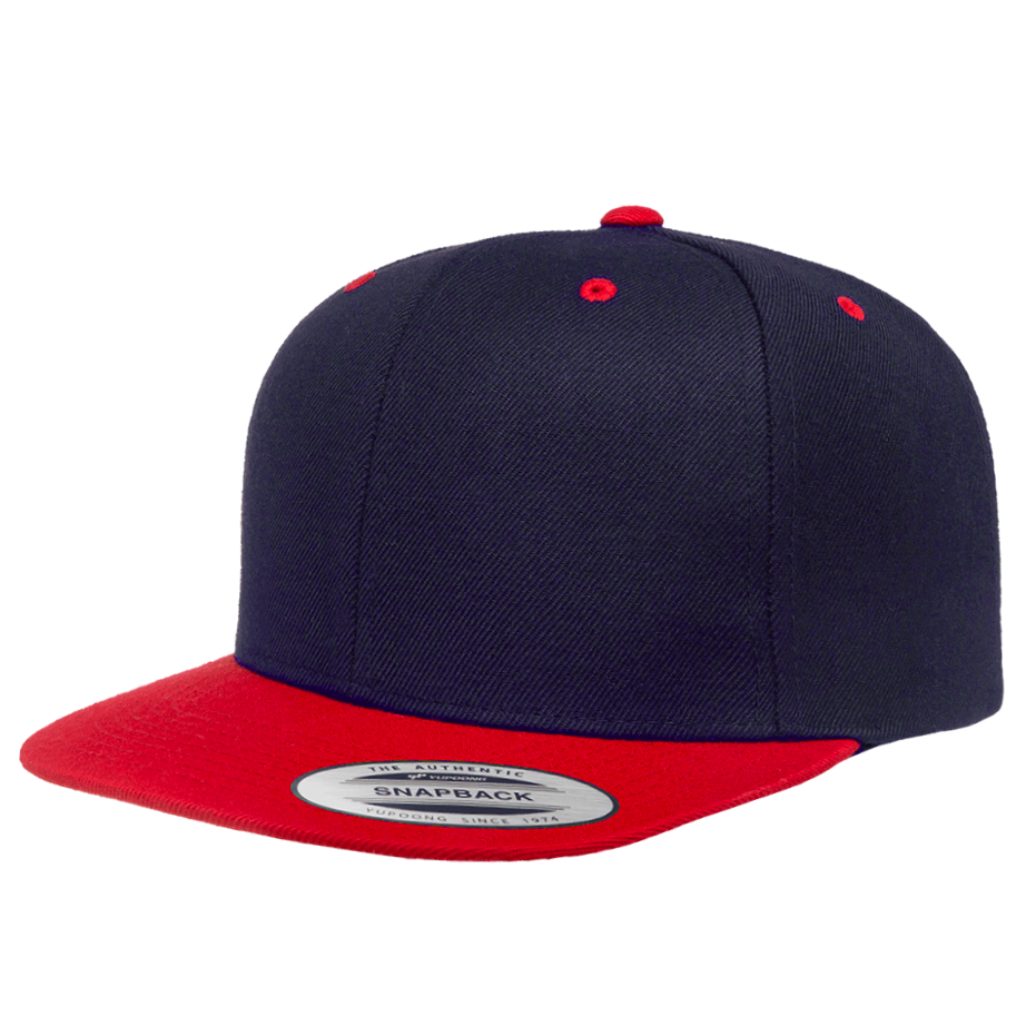 CASQUETTE SNAPBACK Yupoong Classique navy-red