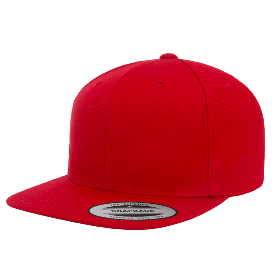 CASQUETTE SNAPBACK Yupoong Full Color red-red