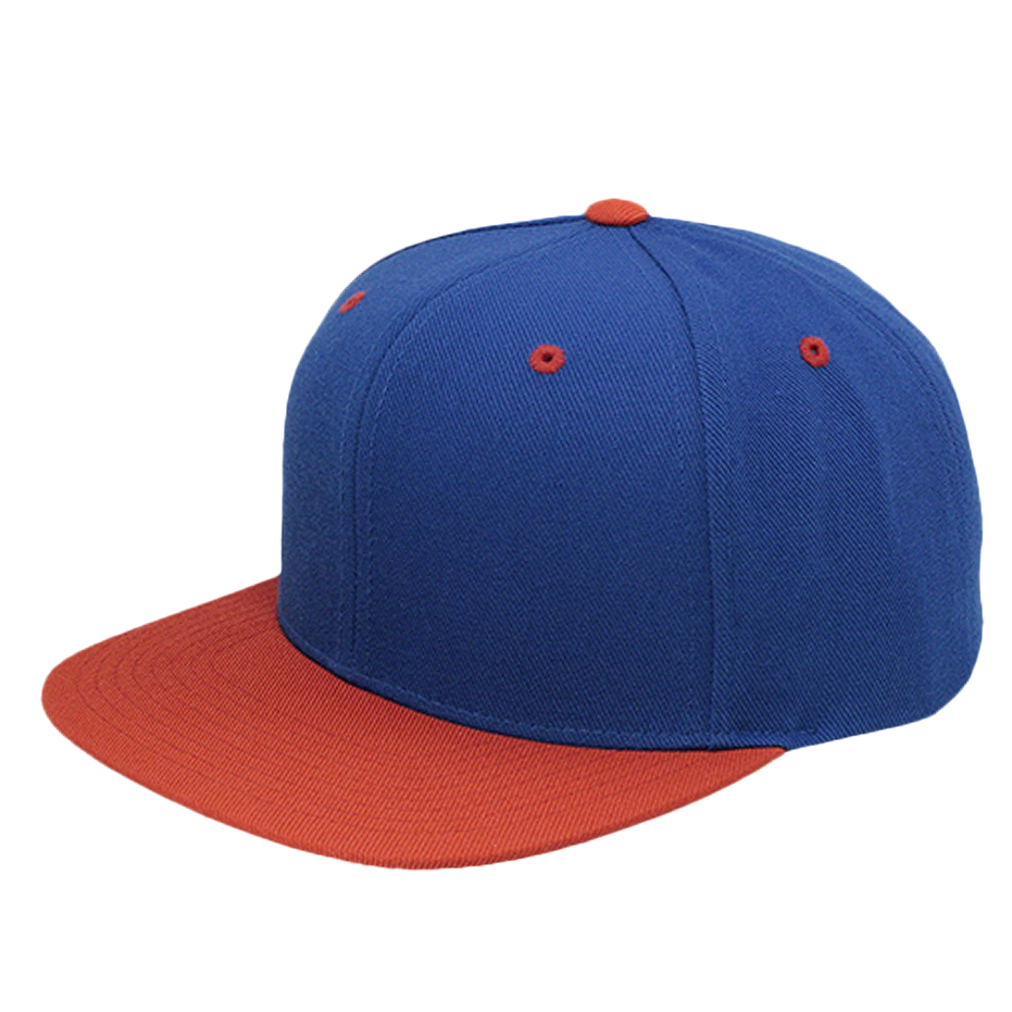 CASQUETTE SNAPBACK Yupoong Classique bleu-royal-orange