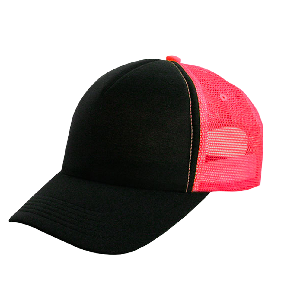 Casquette personnalisée Trucker Eco - Blanc Rose - Impression