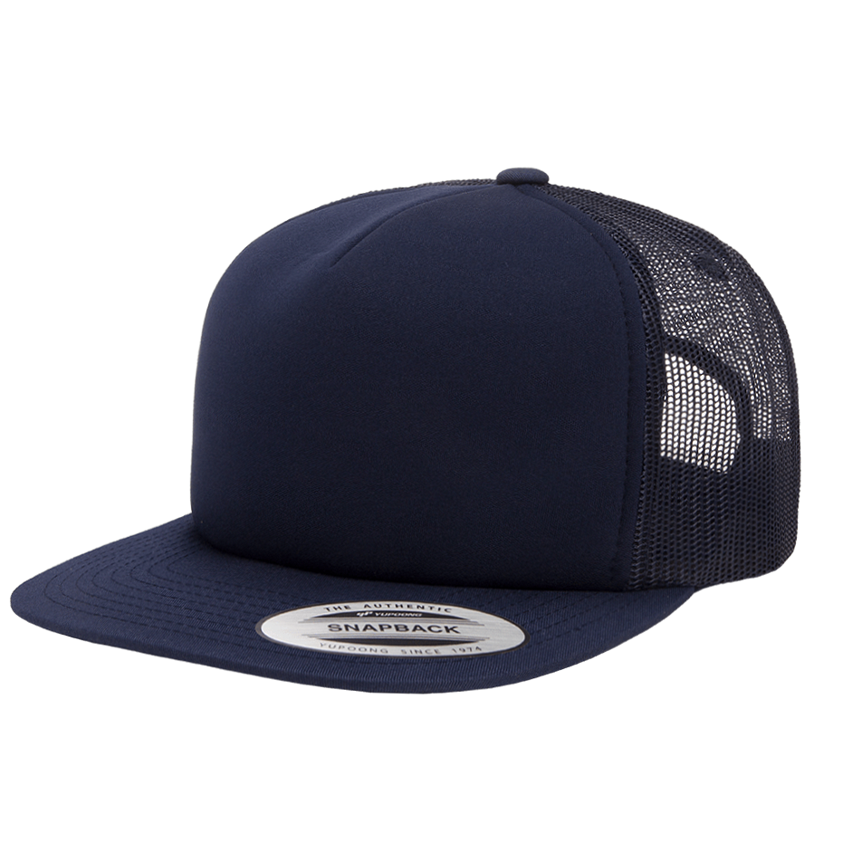 CASQUETTE TRUCKER Yupoong Front mousse navy
