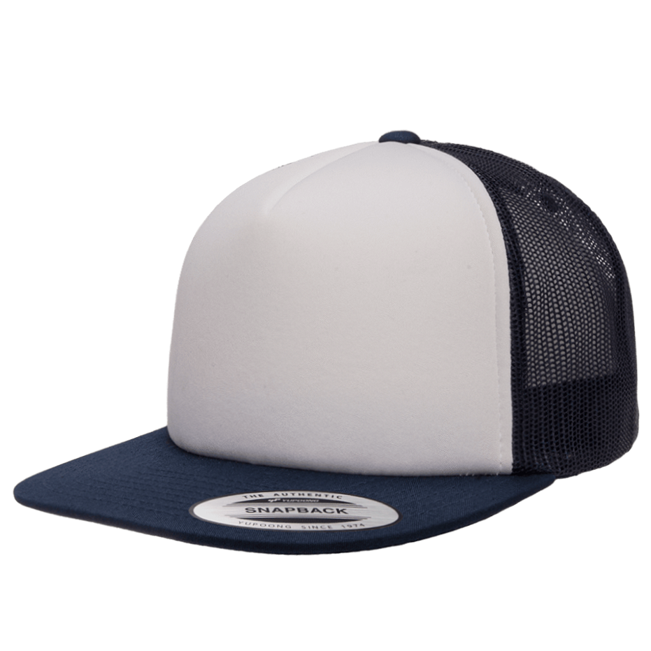 CASQUETTE TRUCKER Yupoong Front mousse navy-white-navy