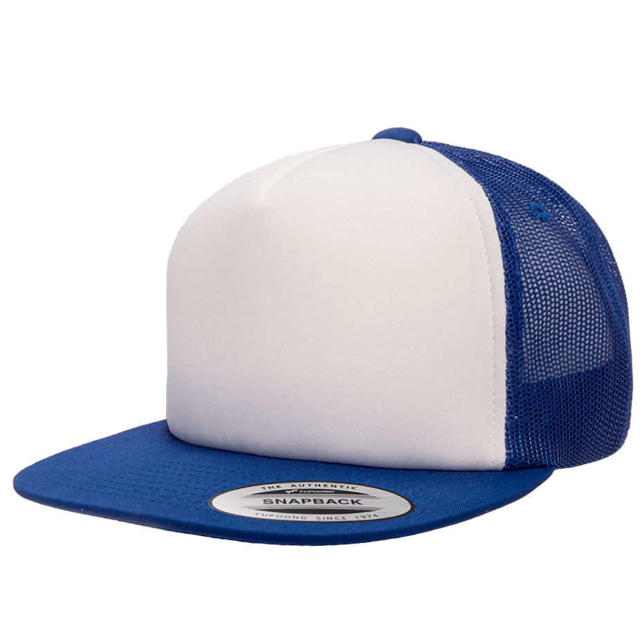 CASQUETTE TRUCKER Yupoong Front mousse royal-white-royal