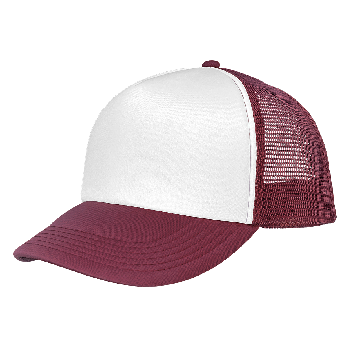 White/ burgundy