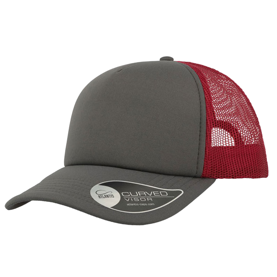 CASQUETTE TRUCKER Colors red-grey-grey