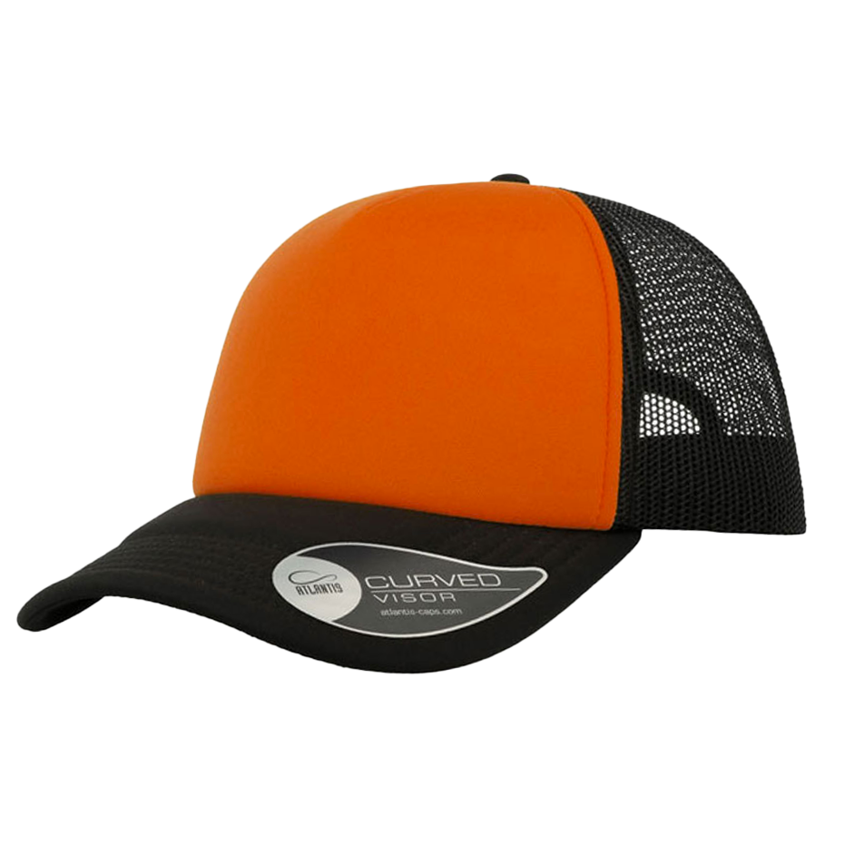 CASQUETTE TRUCKER Colors black-orange-black