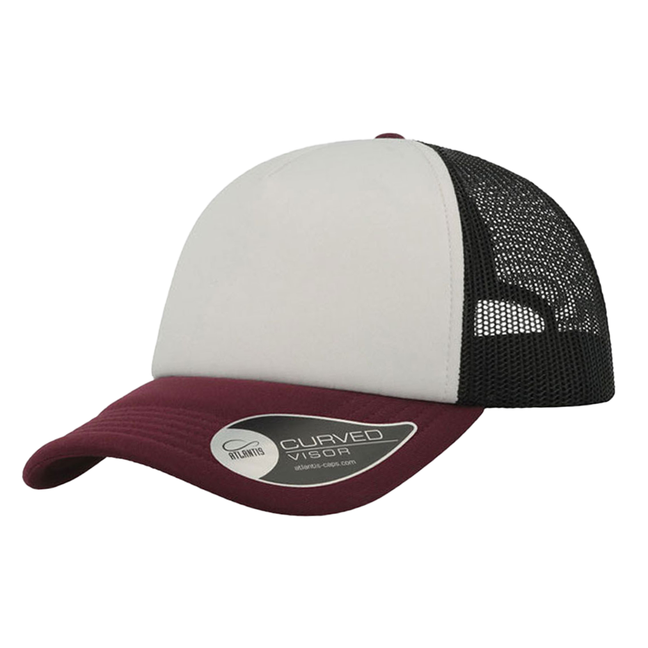 CASQUETTE TRUCKER Colors black-white-burgundy