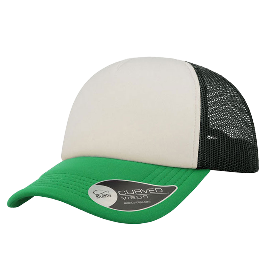 CASQUETTE TRUCKER Colors black-white-green