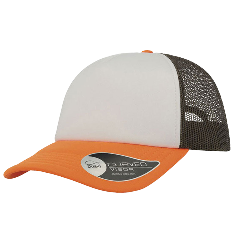 CASQUETTE TRUCKER Colors green-olive-white-orange