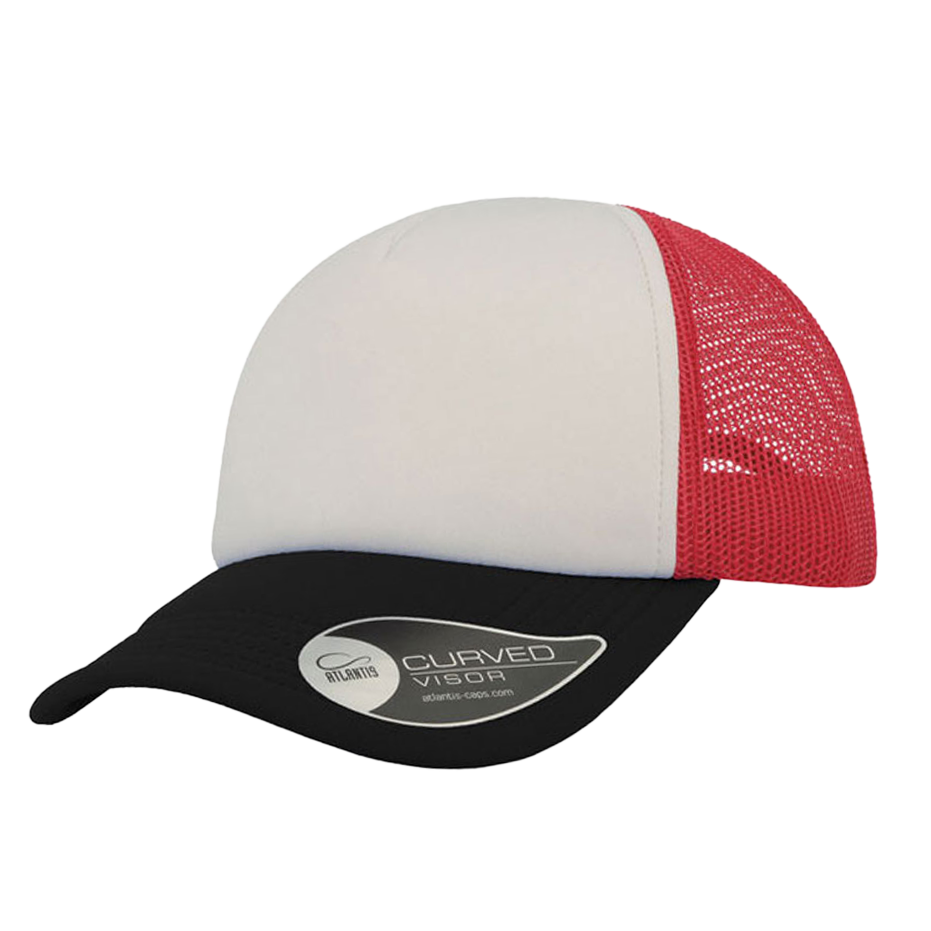 CASQUETTE TRUCKER Colors red-white-black