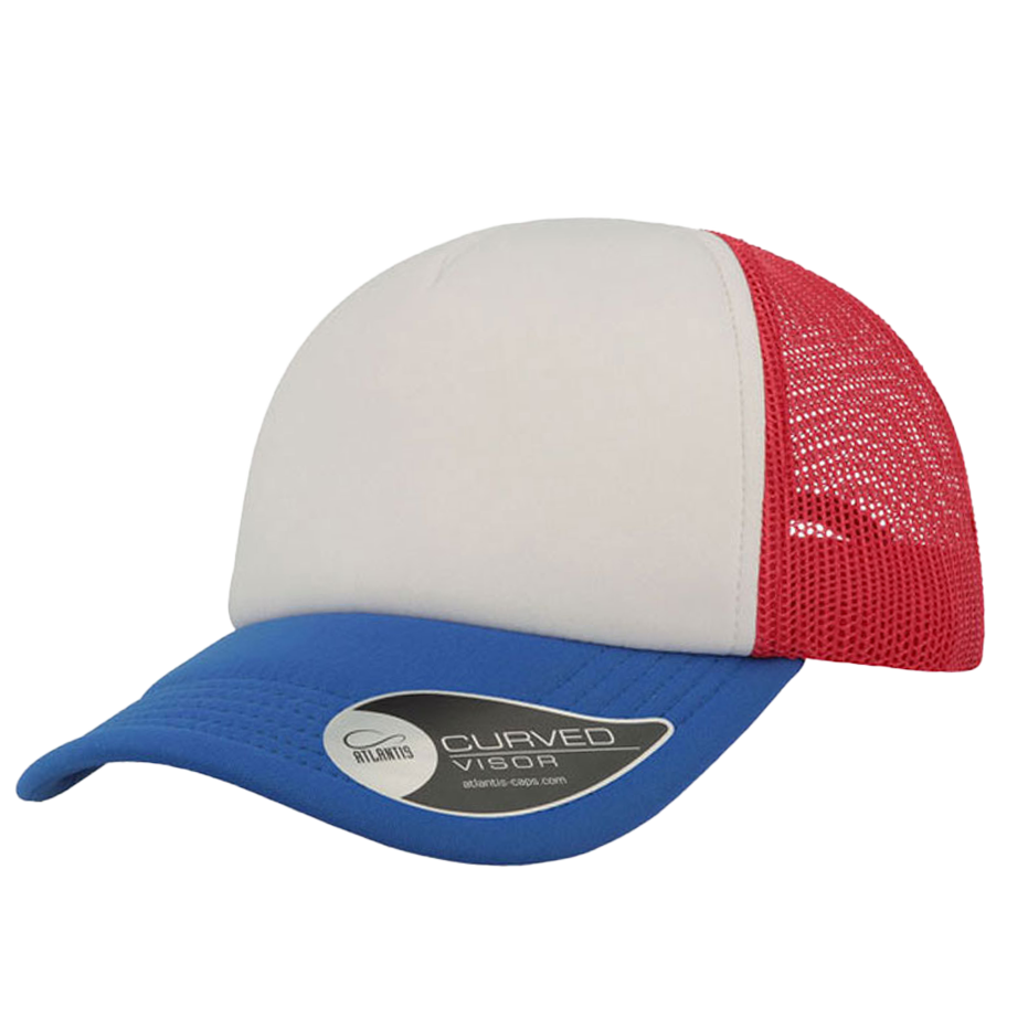 CASQUETTE TRUCKER Colors red-white-blue-royal