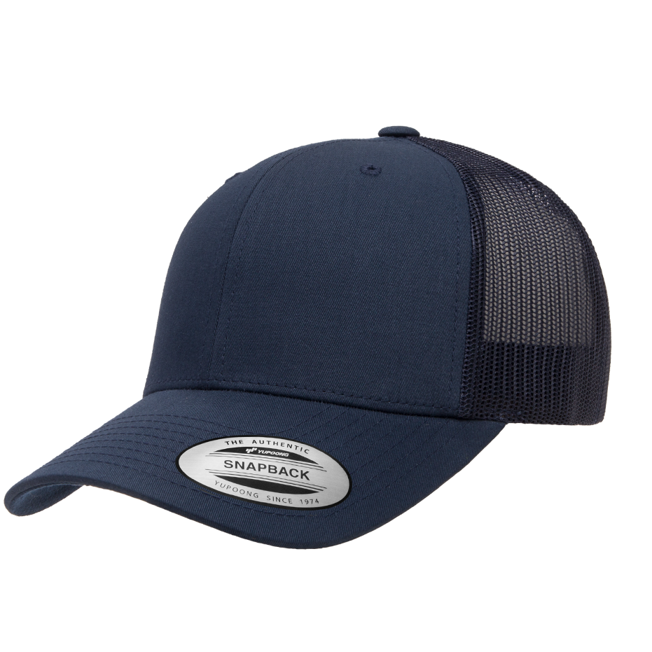 CASQUETTE TRUCKER Yupoong Baseball Front tissu navy