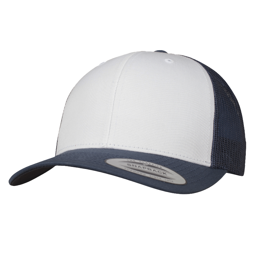 CASQUETTE TRUCKER Yupoong Baseball Front tissu navy-white-navy