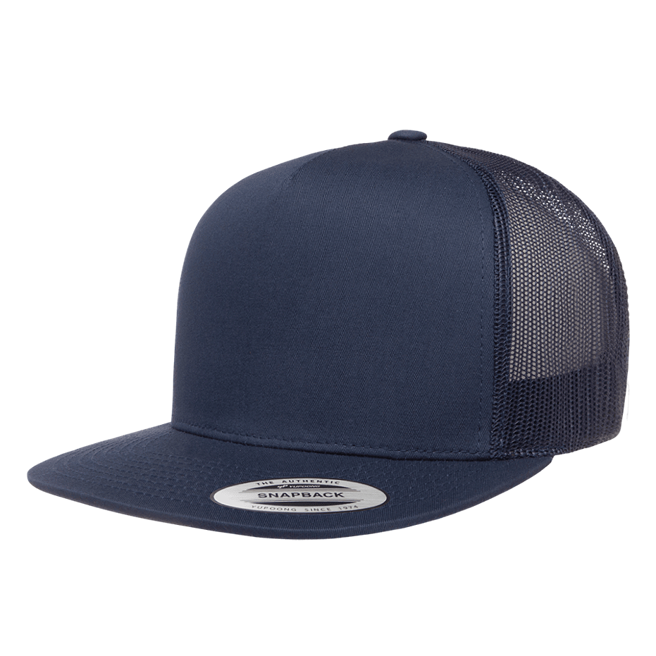 CASQUETTE TRUCKER Yupoong Front tissu navy