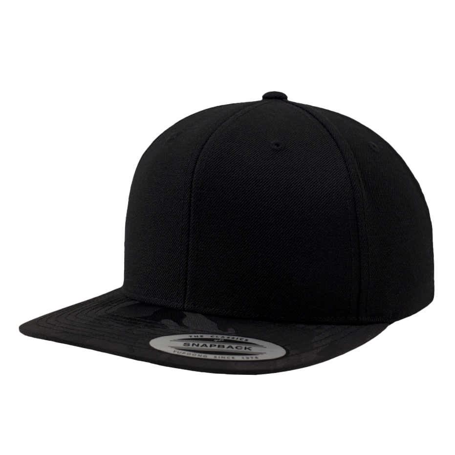 CASQUETTE SNAPBACK Yupoong Camo black-camo