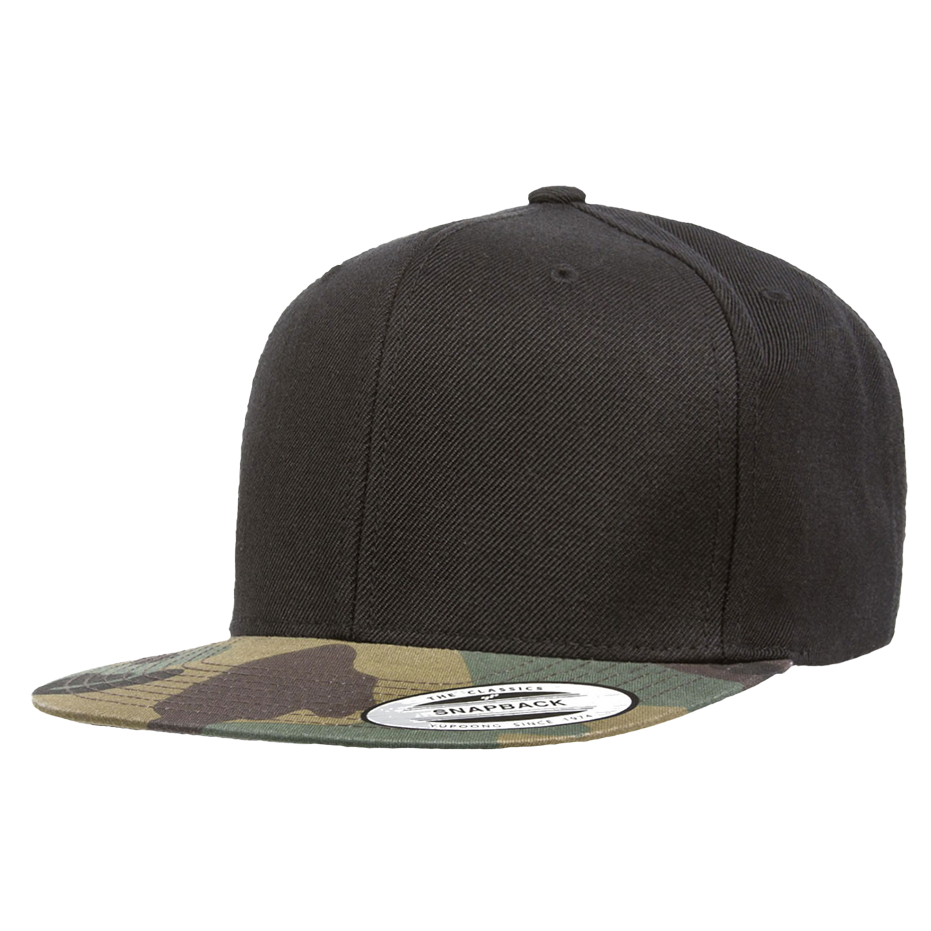 CASQUETTE SNAPBACK Yupoong Camo black-green-camo