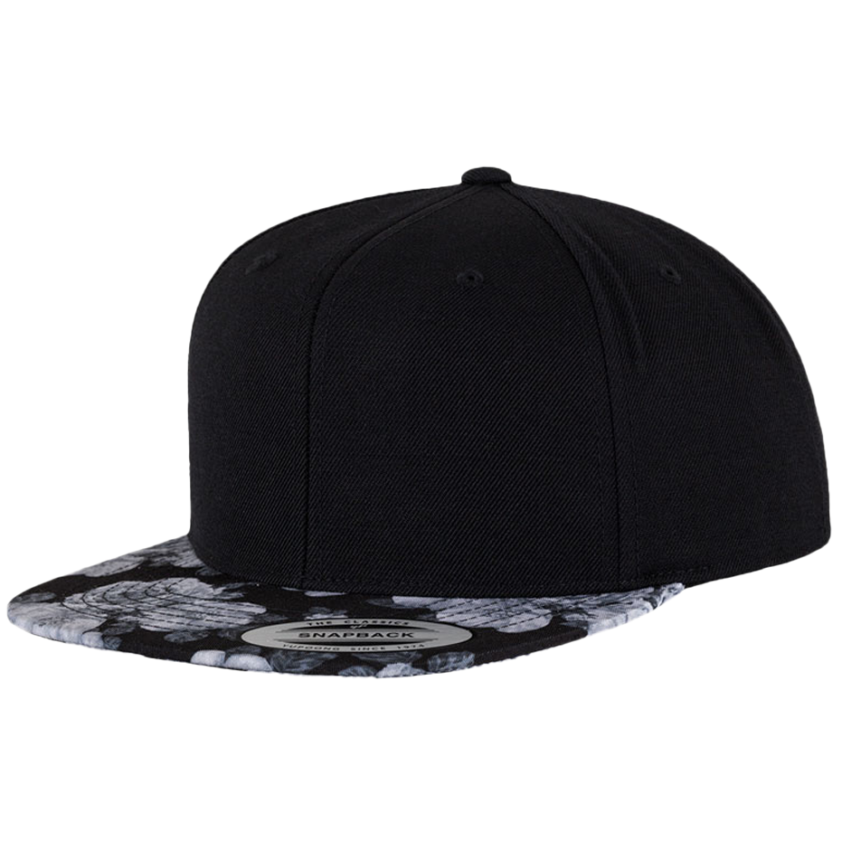 CASQUETTE SNAPBACK Yupoong Printed black-rose-grey