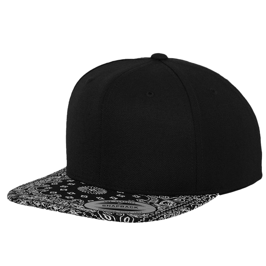 CASQUETTE SNAPBACK Yupoong Printed black-white