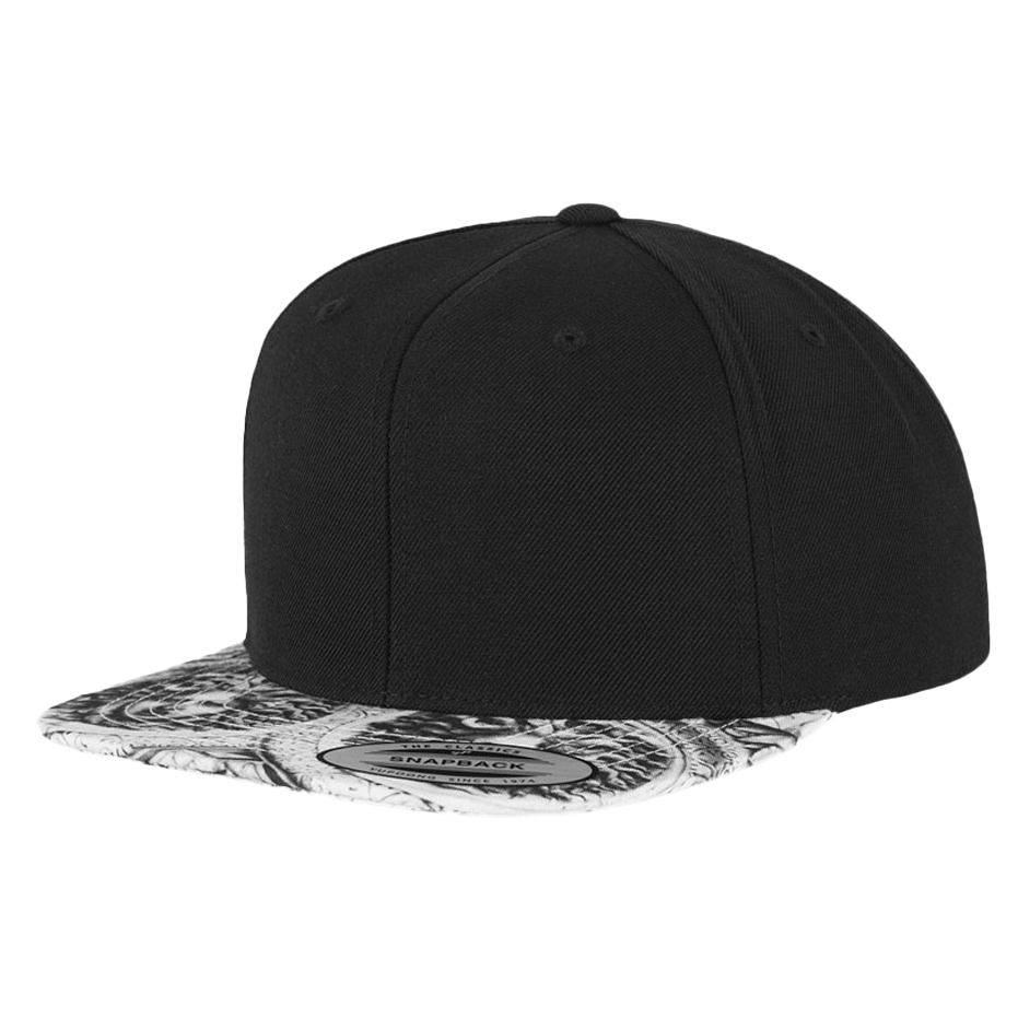 CASQUETTE SNAPBACK Yupoong Printed black-sun-king