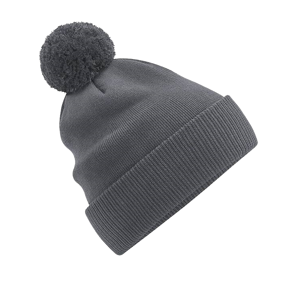 BONNET Pompon coton Bio graphite-grey