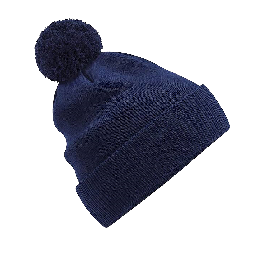 BONNET Pompon coton Bio oxford-navy