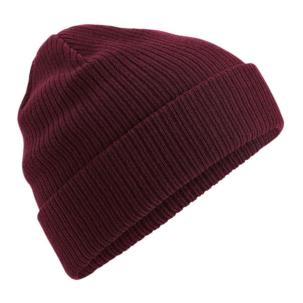 BONNET revers coton Bio burgundy