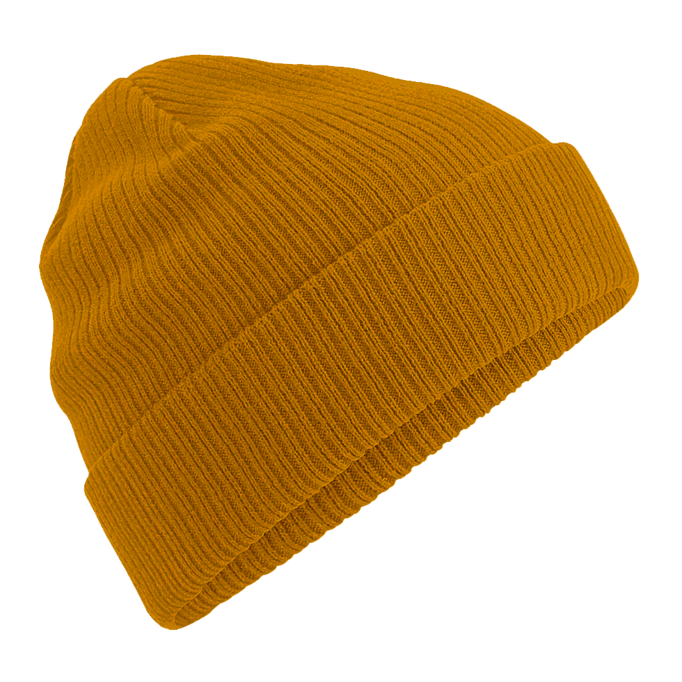 BONNET revers coton Bio mustard