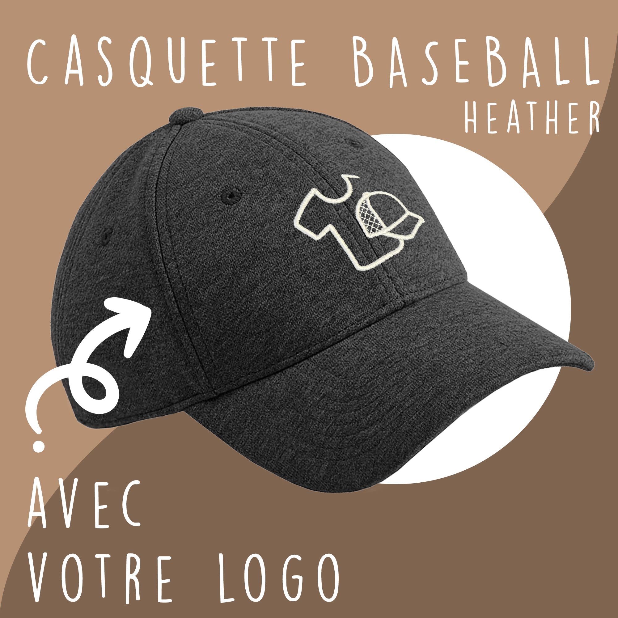 Casquette Baseball Personnalisée Broderie 100% Coton - Chapeau Réglable Unisexe Style Streetwear (Noir)