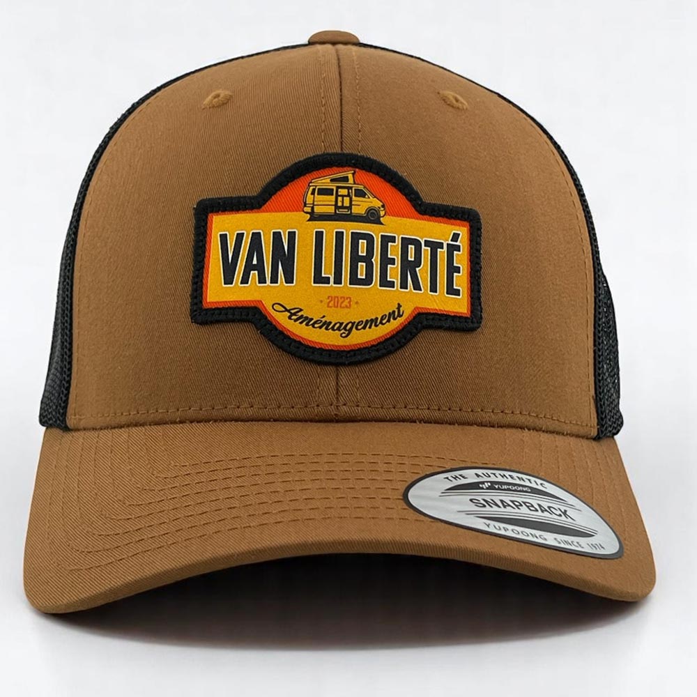 Trucker baseball Yupoong-caramel black