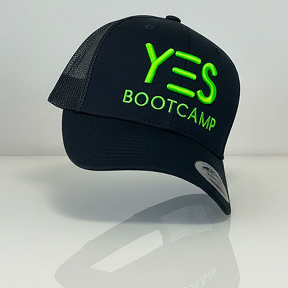 Casquette trucker snapback en broderie 3D