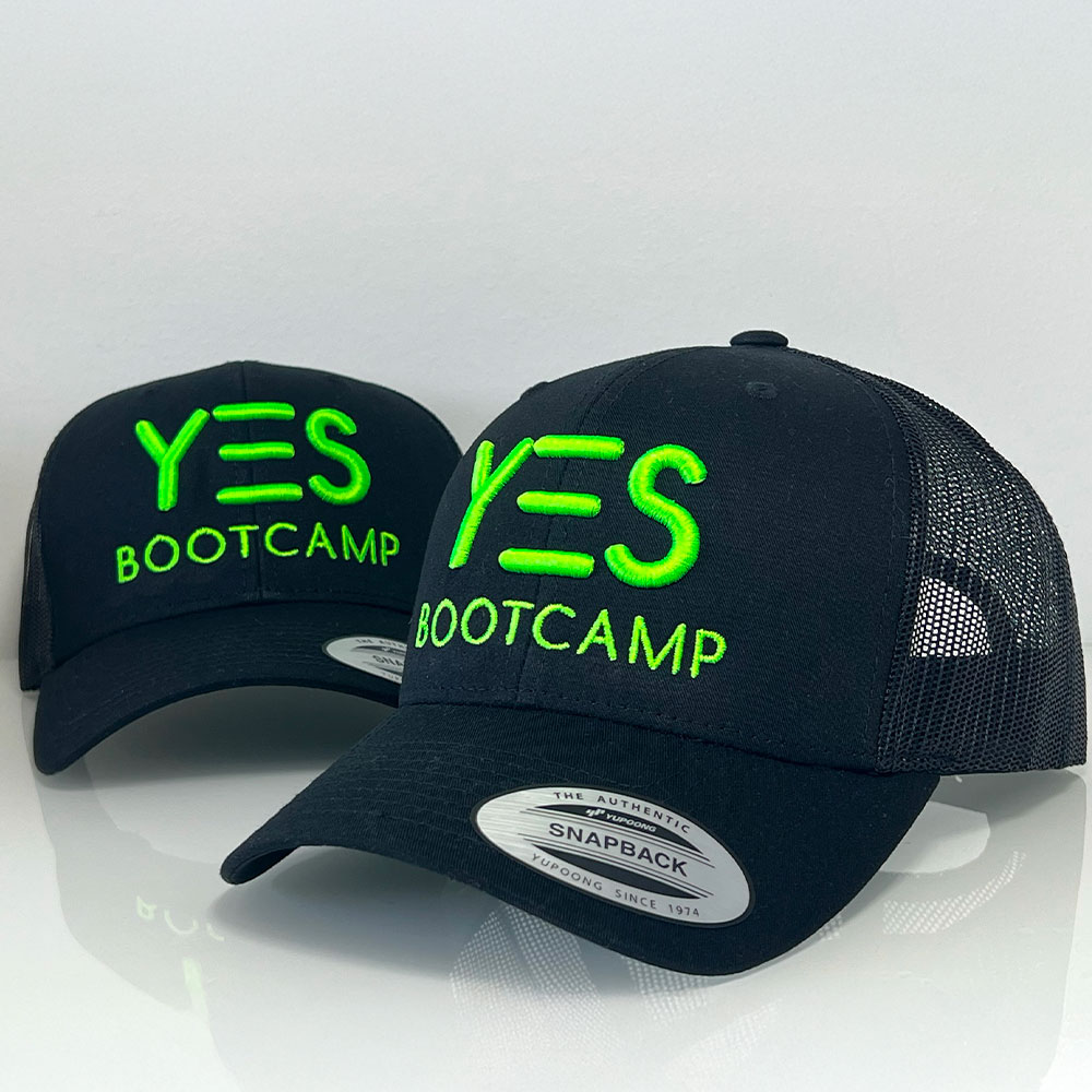Casquette réalisée en broderie 3d