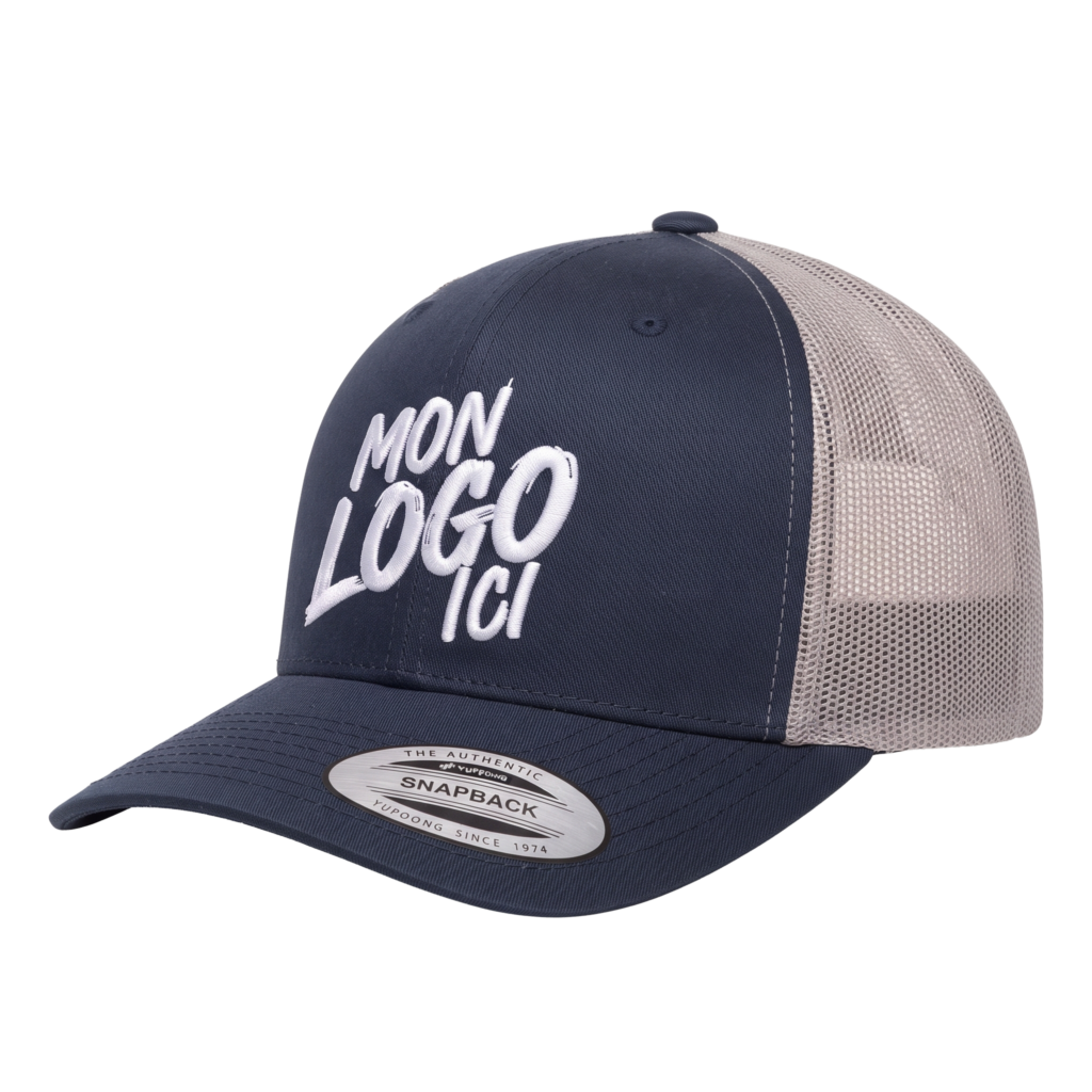 Casquette trucker yupoong baseball front tissus à personnaliser