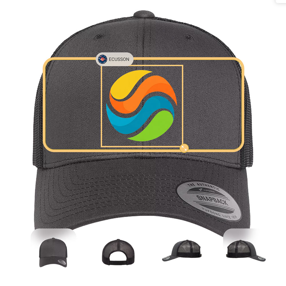 comment personnaliser trucker baseball yupoong front tissus